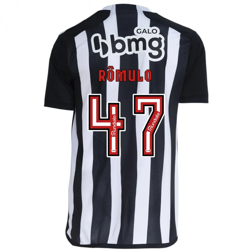 Danxen Kid Rômulo #47 White Black Home Jersey 2024/25 T-Shirt