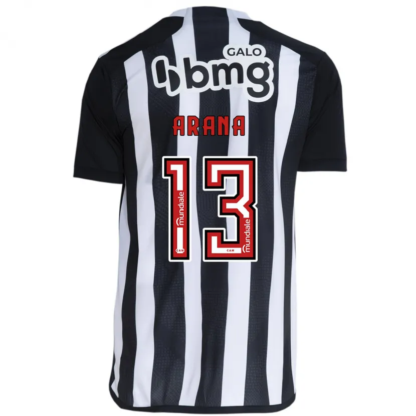 Danxen Kid Guilherme Arana #13 White Black Home Jersey 2024/25 T-Shirt