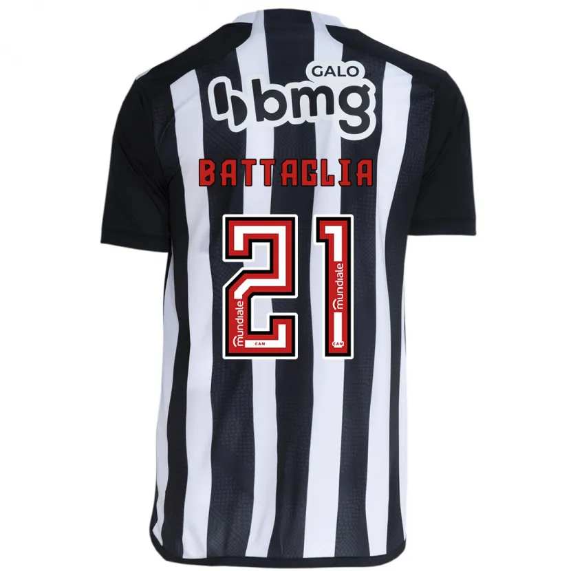 Danxen Kid Rodrigo Battaglia #21 White Black Home Jersey 2024/25 T-Shirt