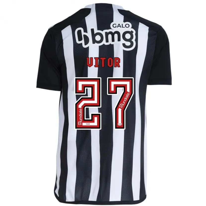 Danxen Kid Paulo Vitor #27 White Black Home Jersey 2024/25 T-Shirt