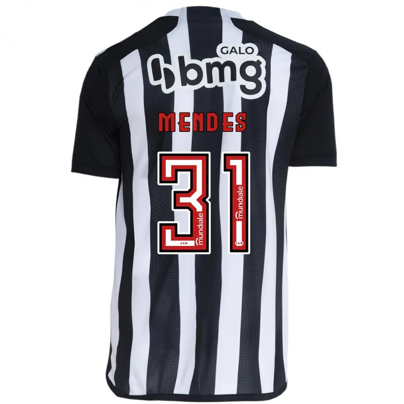 Danxen Kid Matheus Mendes #31 White Black Home Jersey 2024/25 T-Shirt