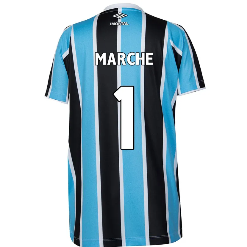 Danxen Kid Agustín Marchesín #1 Blue Black White Home Jersey 2024/25 T-Shirt