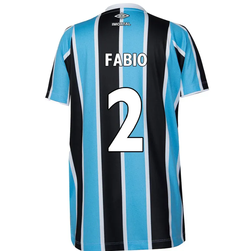 Danxen Kid Fábio #2 Blue Black White Home Jersey 2024/25 T-Shirt