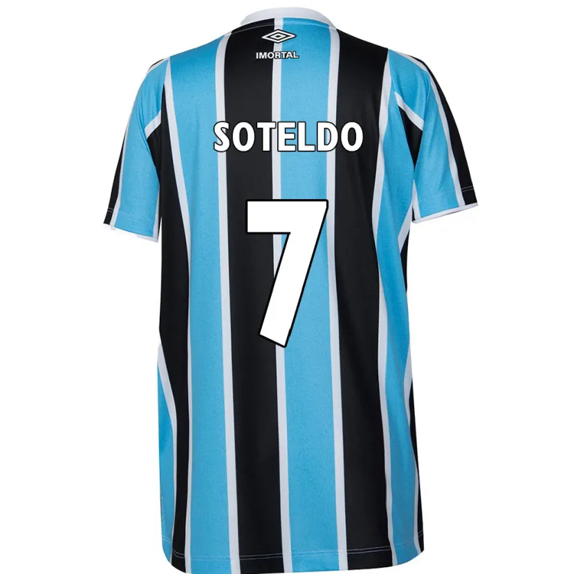 Danxen Kid Yeferson Soteldo #7 Blue Black White Home Jersey 2024/25 T-Shirt