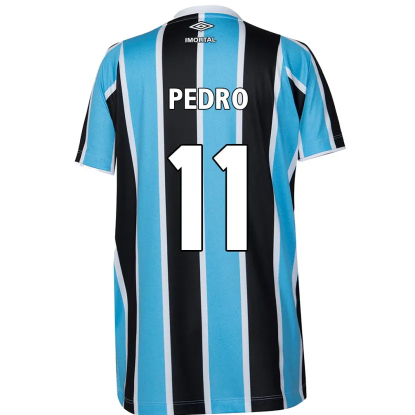 Danxen Kid João Pedro #11 Blue Black White Home Jersey 2024/25 T-Shirt