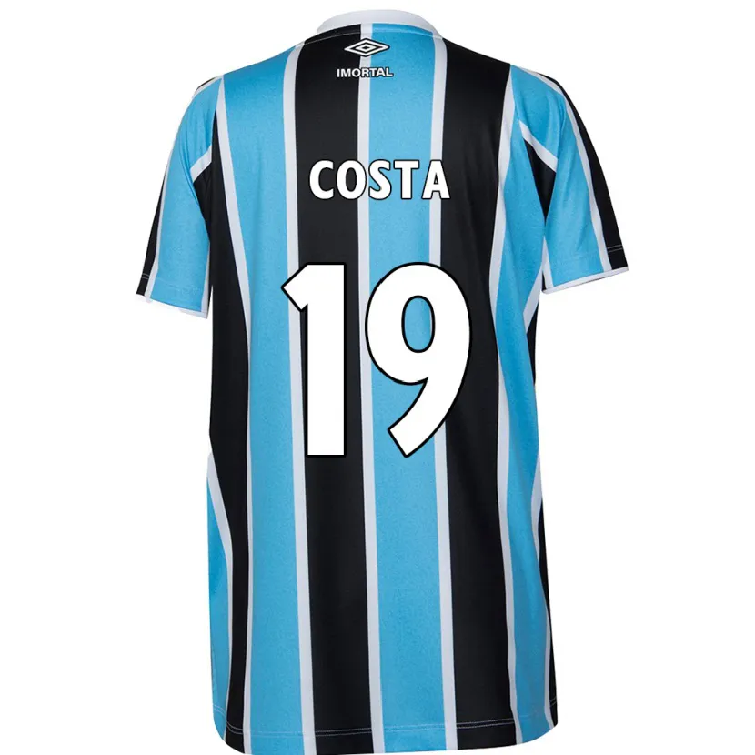 Danxen Kid Diego Costa #19 Blue Black White Home Jersey 2024/25 T-Shirt