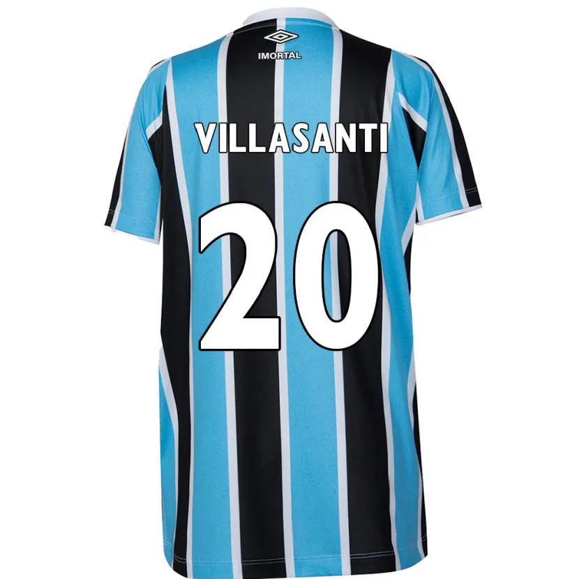 Danxen Kid Mathías Villasanti #20 Blue Black White Home Jersey 2024/25 T-Shirt