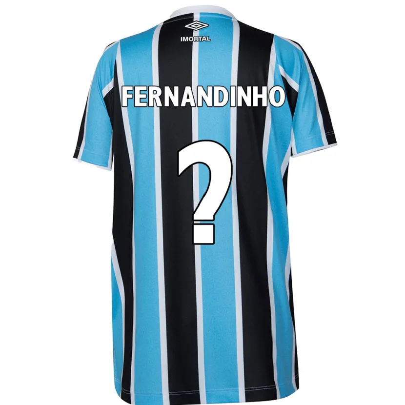 Danxen Kid Fernandinho #0 Blue Black White Home Jersey 2024/25 T-Shirt