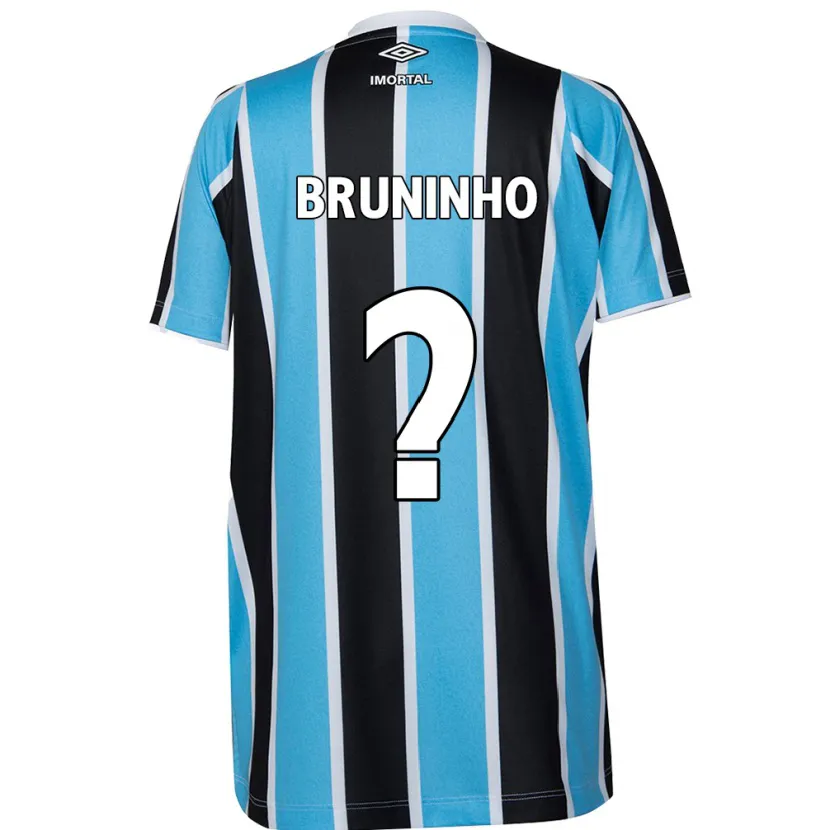 Danxen Kid Bruninho #0 Blue Black White Home Jersey 2024/25 T-Shirt