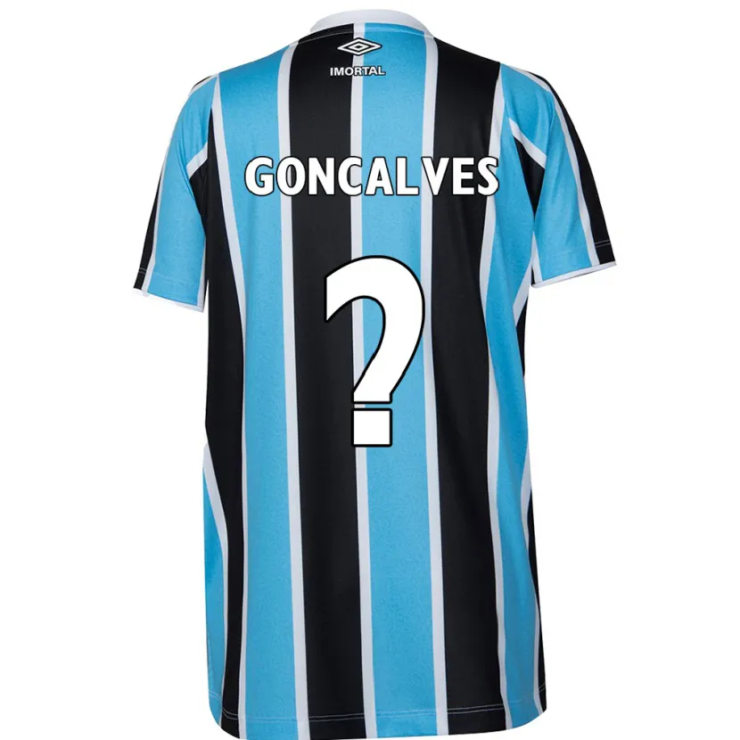 Danxen Kid Matheus Gonçalves #0 Blue Black White Home Jersey 2024/25 T-Shirt