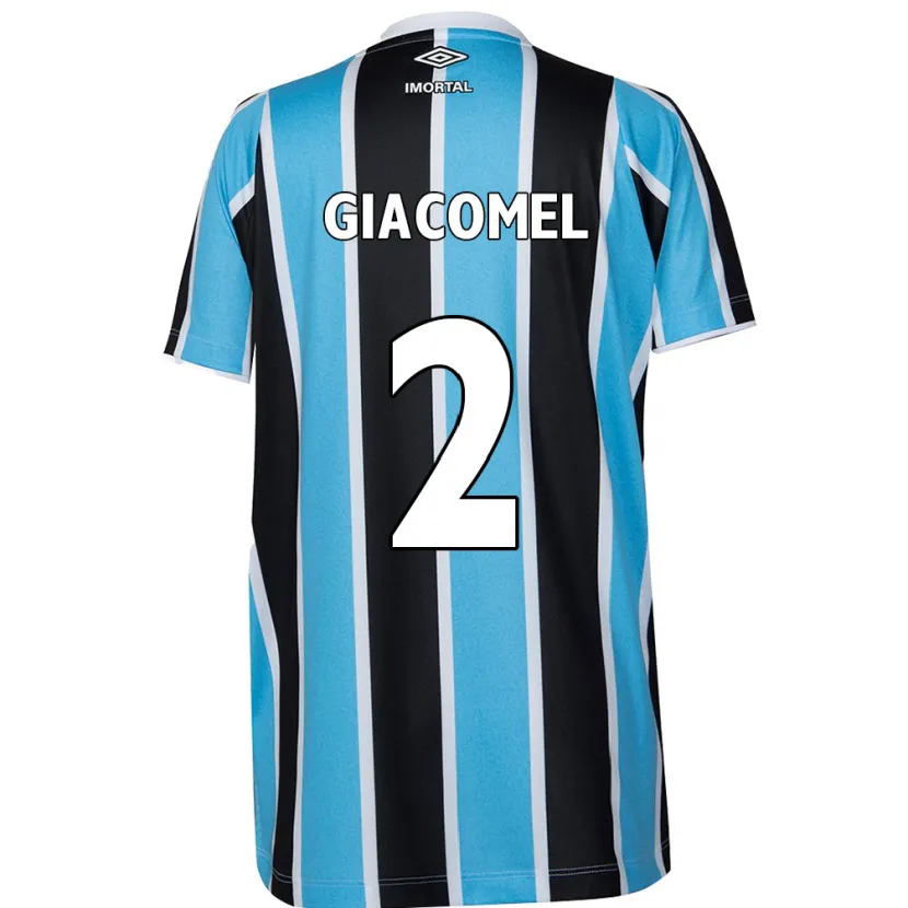 Danxen Kid Laís Giacomel #2 Blue Black White Home Jersey 2024/25 T-Shirt