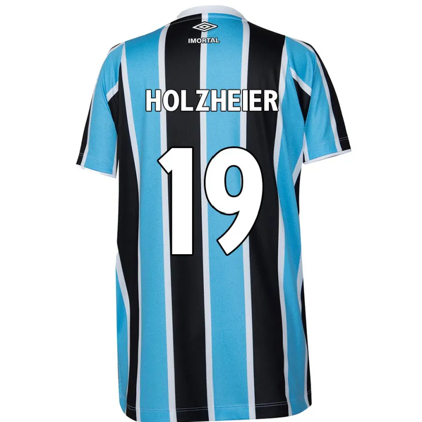 Danxen Kid Agostina Holzheier #19 Blue Black White Home Jersey 2024/25 T-Shirt