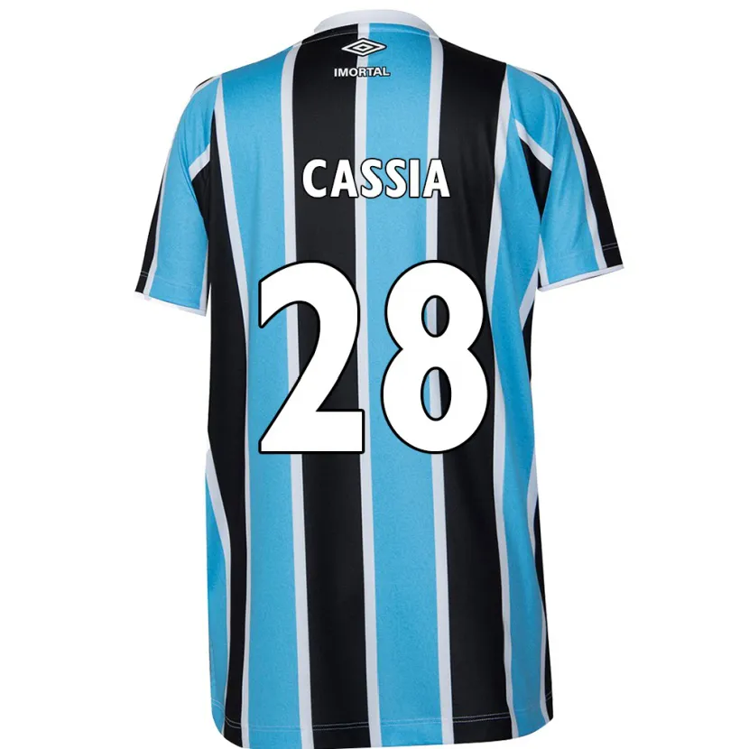 Danxen Kid Cássia #28 Blue Black White Home Jersey 2024/25 T-Shirt