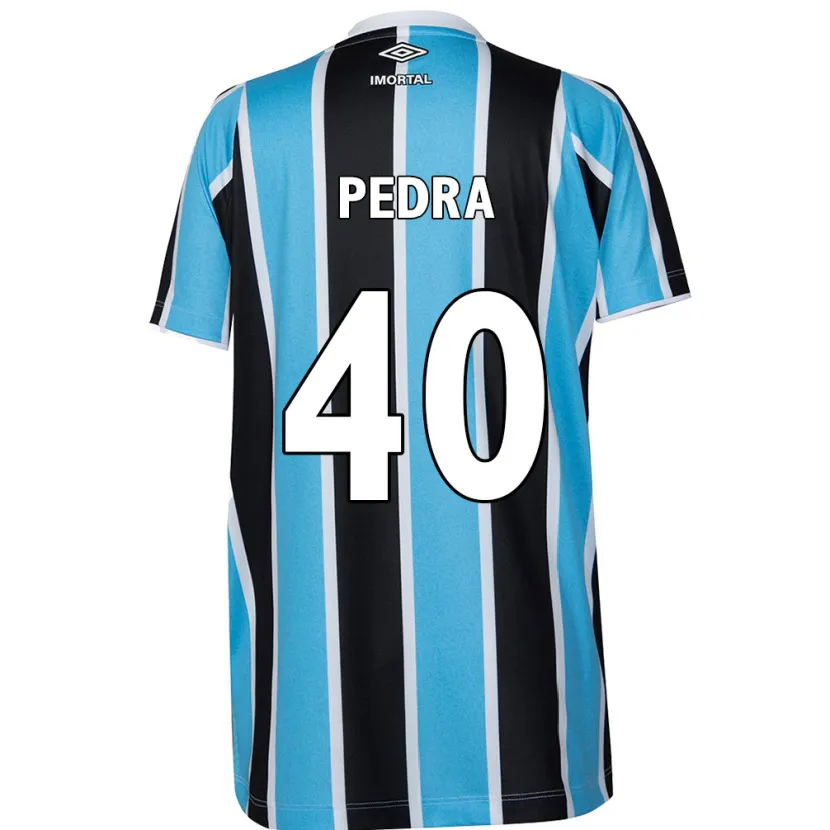 Danxen Kid Duda Pedra #40 Blue Black White Home Jersey 2024/25 T-Shirt