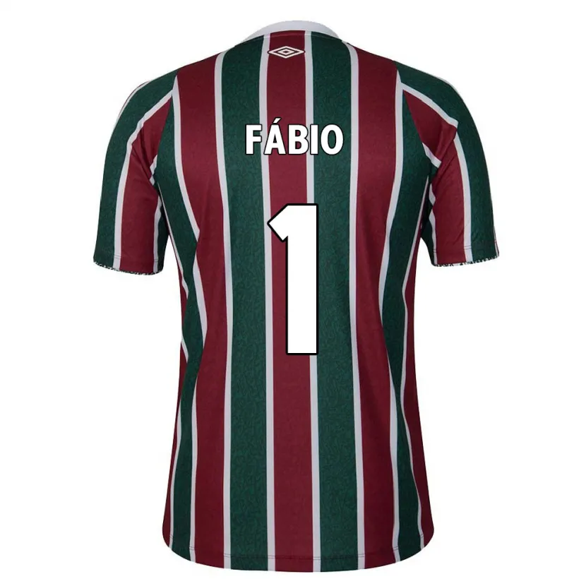 Danxen Kid Fábio #1 Green Maroon White Home Jersey 2024/25 T-Shirt