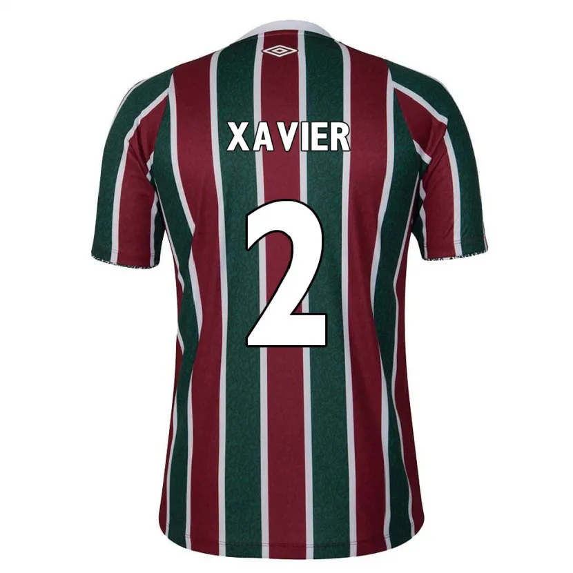 Danxen Kid Samuel Xavier #2 Green Maroon White Home Jersey 2024/25 T-Shirt