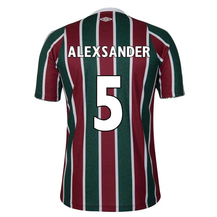 Danxen Kid Alexsander #5 Green Maroon White Home Jersey 2024/25 T-Shirt