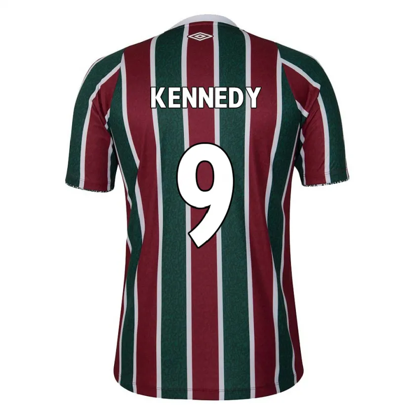 Danxen Kid John Kennedy #9 Green Maroon White Home Jersey 2024/25 T-Shirt