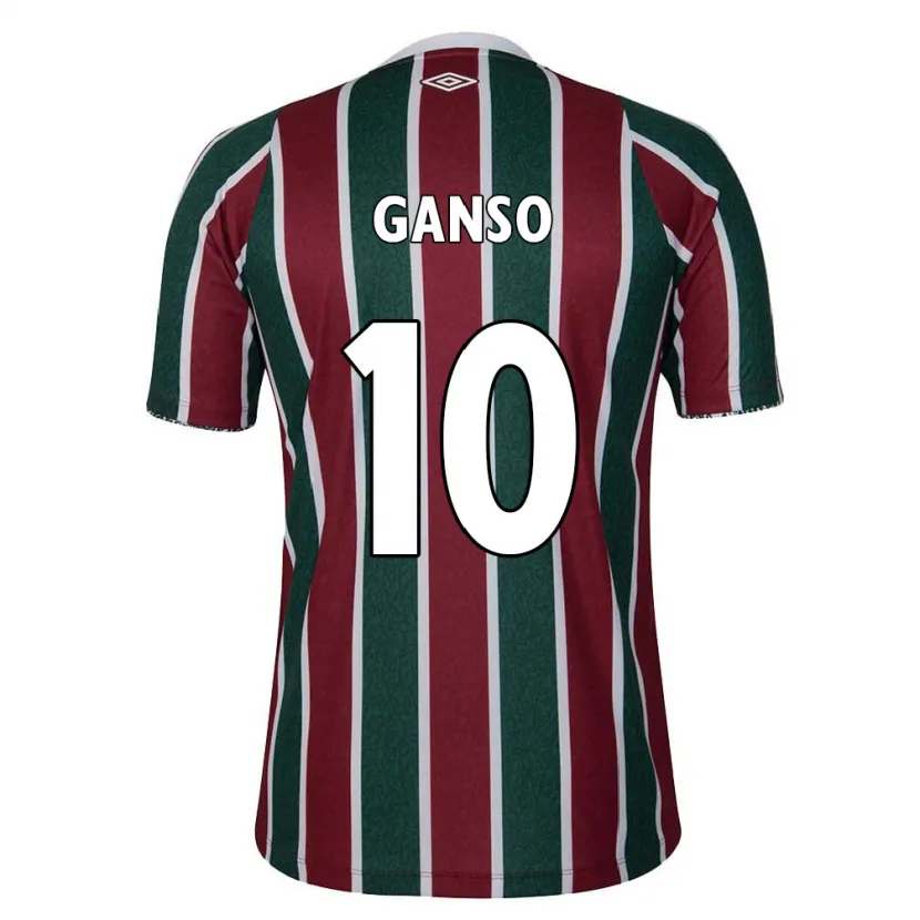 Danxen Kid Ganso #10 Green Maroon White Home Jersey 2024/25 T-Shirt