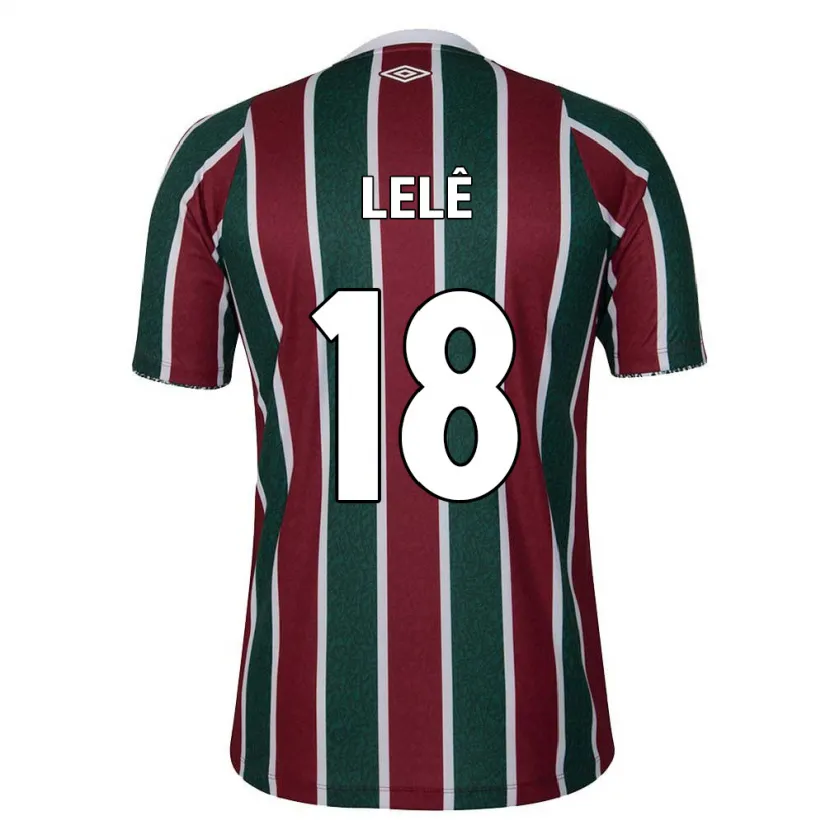 Danxen Kid Lelê #18 Green Maroon White Home Jersey 2024/25 T-Shirt