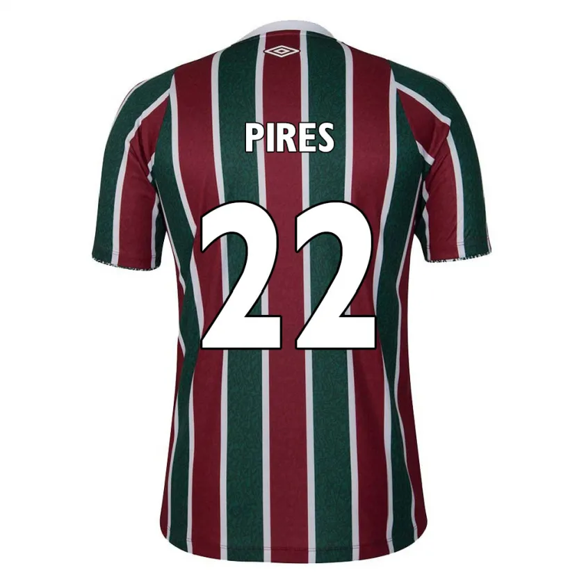 Danxen Kid Gabriel Pires #22 Green Maroon White Home Jersey 2024/25 T-Shirt