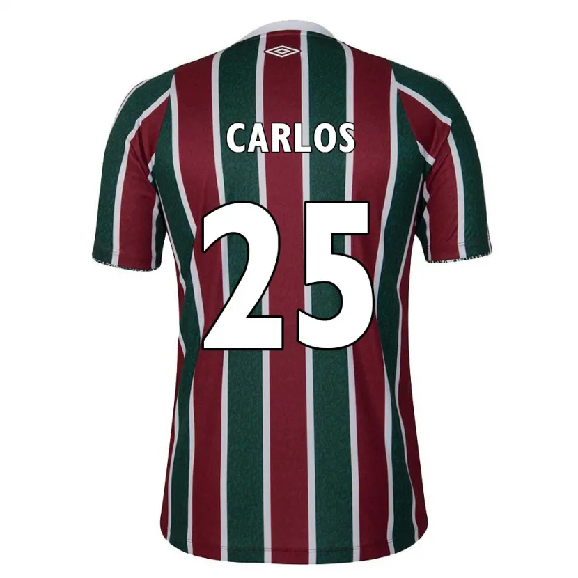 Danxen Kid Antônio Carlos #25 Green Maroon White Home Jersey 2024/25 T-Shirt