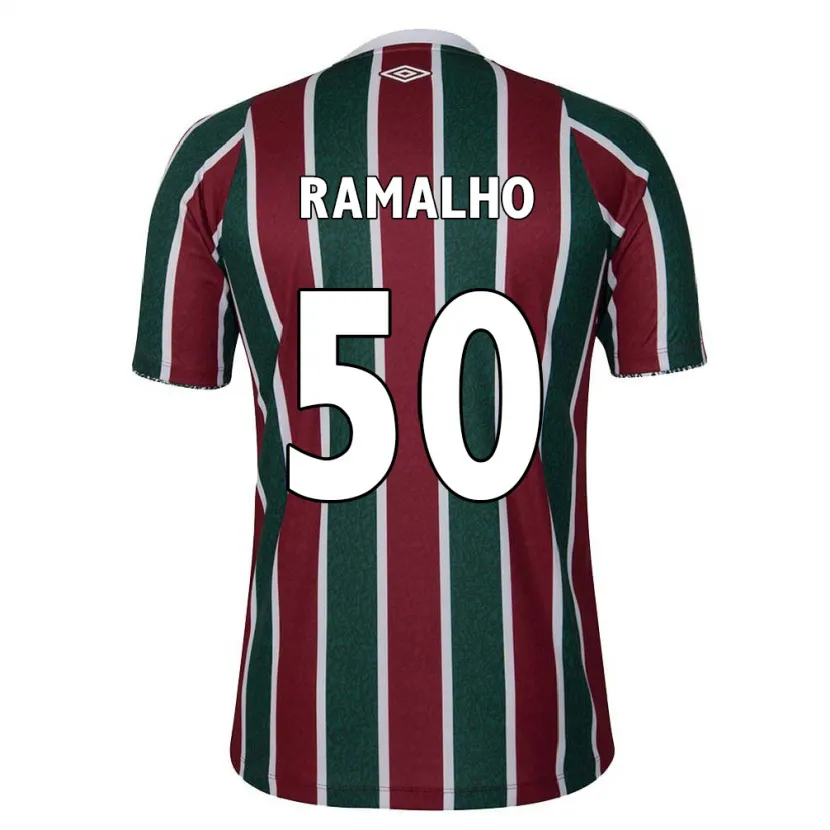 Danxen Kid Gustavo Ramalho #50 Green Maroon White Home Jersey 2024/25 T-Shirt