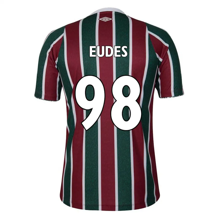 Danxen Kid Vitor Eudes #98 Green Maroon White Home Jersey 2024/25 T-Shirt