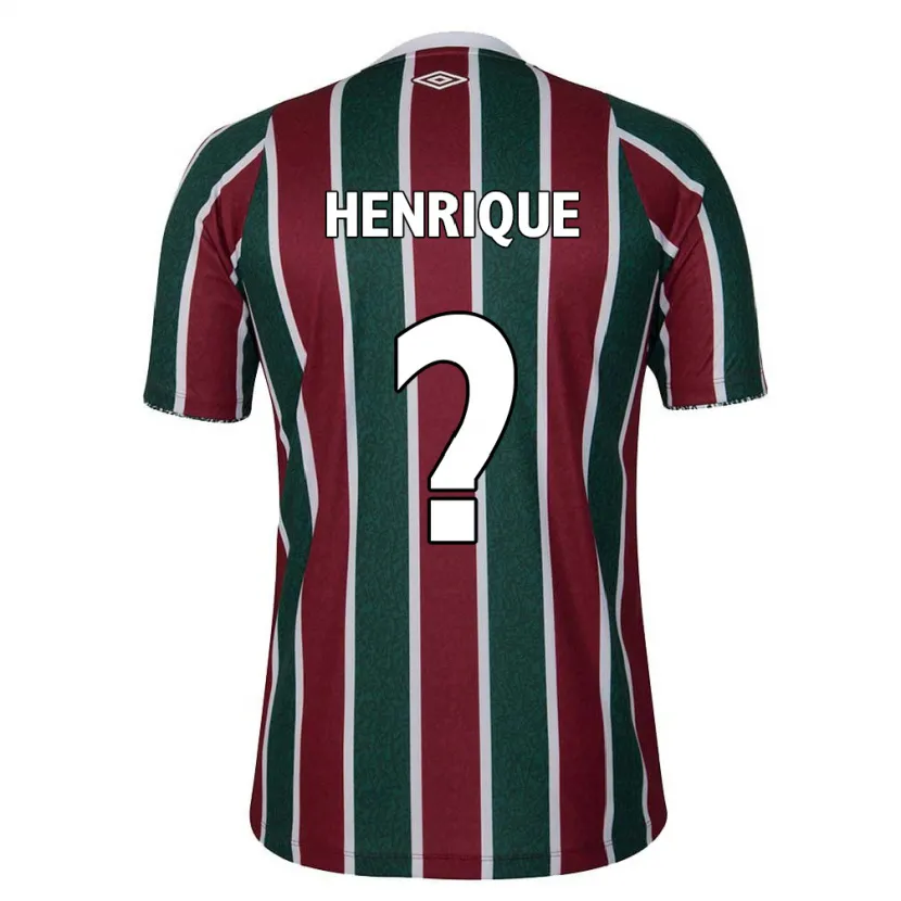 Danxen Kid Henrique #0 Green Maroon White Home Jersey 2024/25 T-Shirt