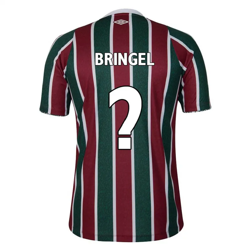 Danxen Kid Rodrigo Bringel #0 Green Maroon White Home Jersey 2024/25 T-Shirt