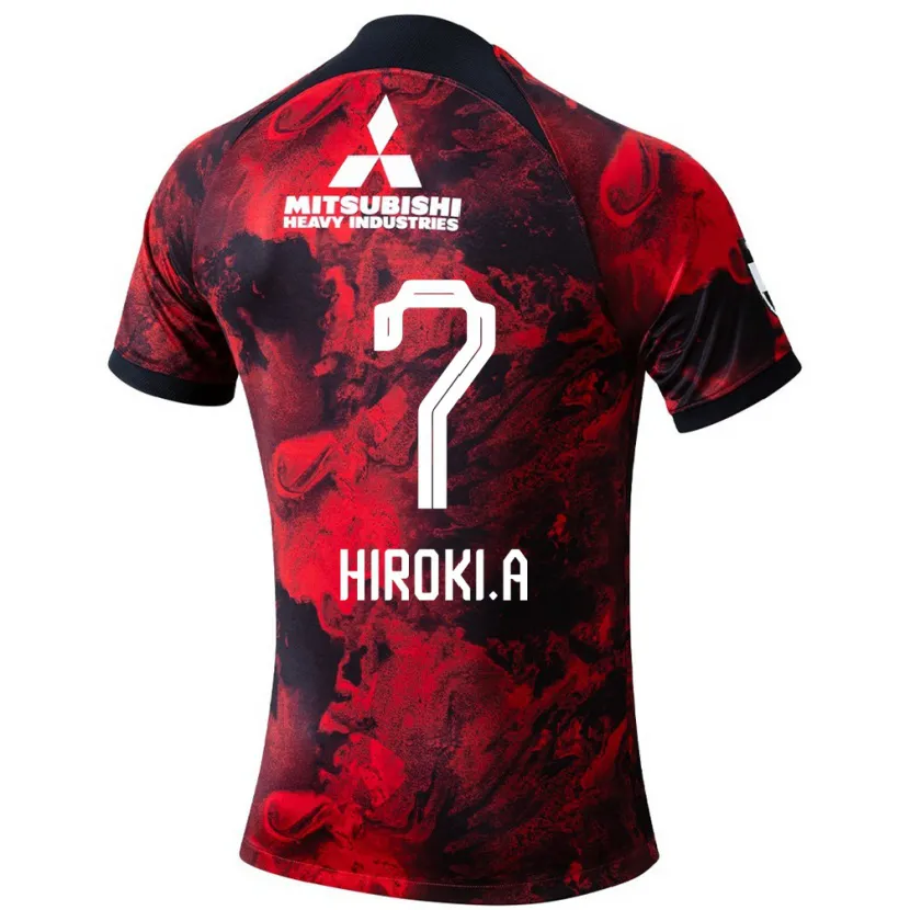 Danxen Kid Hiroki Abe #7 Red Black Home Jersey 2024/25 T-Shirt