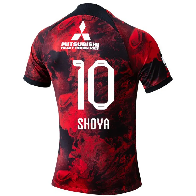 Danxen Kid Shoya Nakajima #10 Red Black Home Jersey 2024/25 T-Shirt