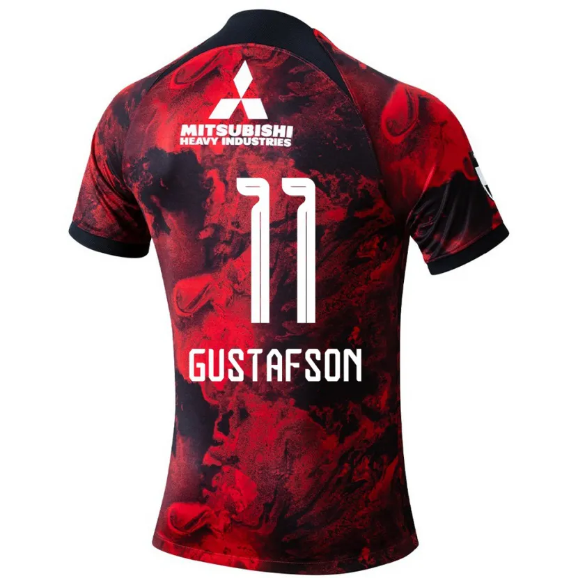 Danxen Kid Samuel Gustafson #11 Red Black Home Jersey 2024/25 T-Shirt