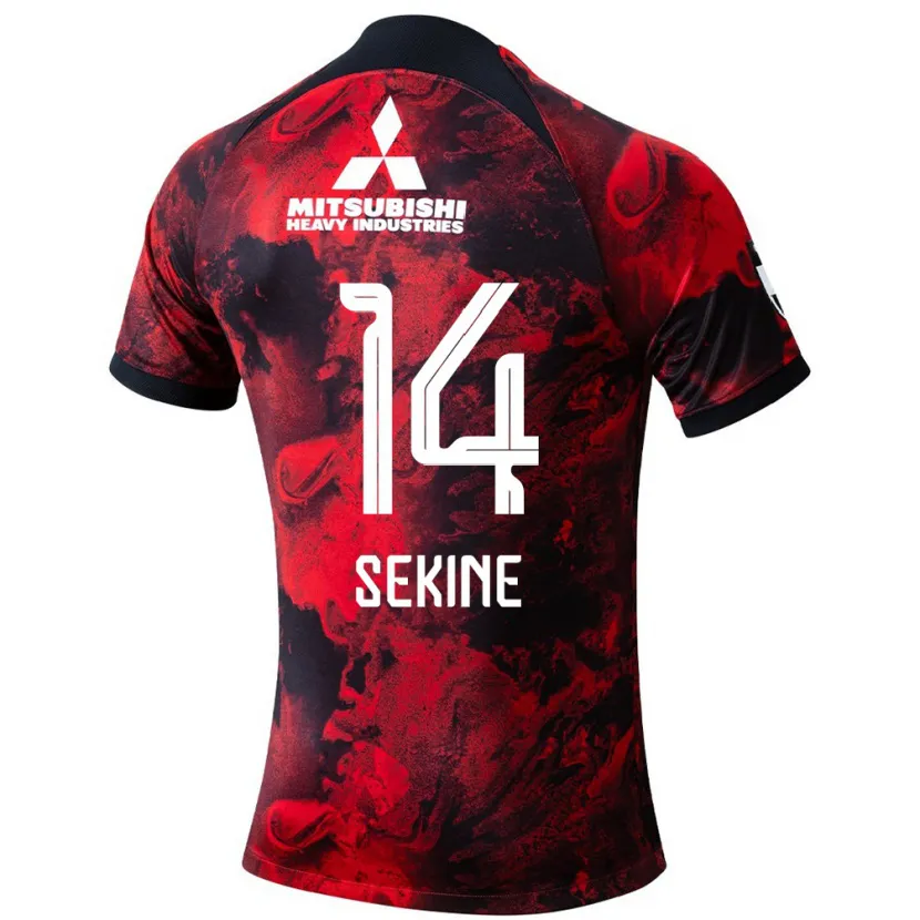 Danxen Kid Takahiro Sekine #14 Red Black Home Jersey 2024/25 T-Shirt