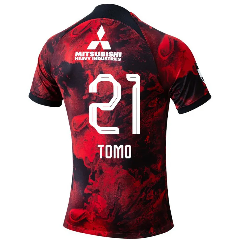 Danxen Kid Tomoaki Okubo #21 Red Black Home Jersey 2024/25 T-Shirt