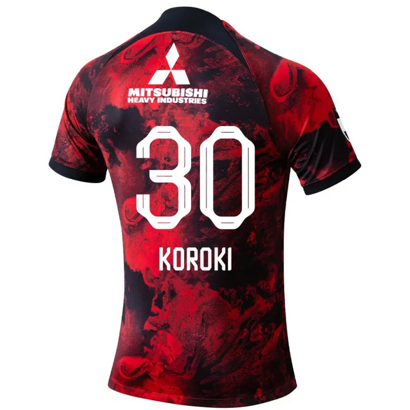 Danxen Kid Shinzo Koroki #30 Red Black Home Jersey 2024/25 T-Shirt