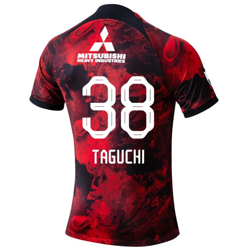 Danxen Kid Keita Taguchi #38 Red Black Home Jersey 2024/25 T-Shirt