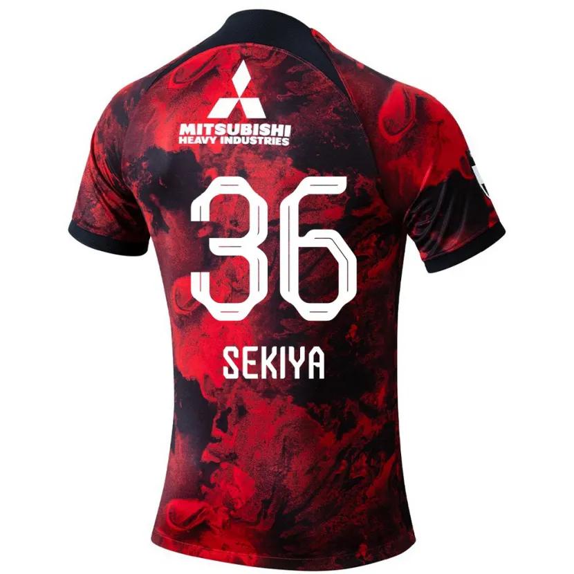 Danxen Kid Hikaru Sekiya #36 Red Black Home Jersey 2024/25 T-Shirt