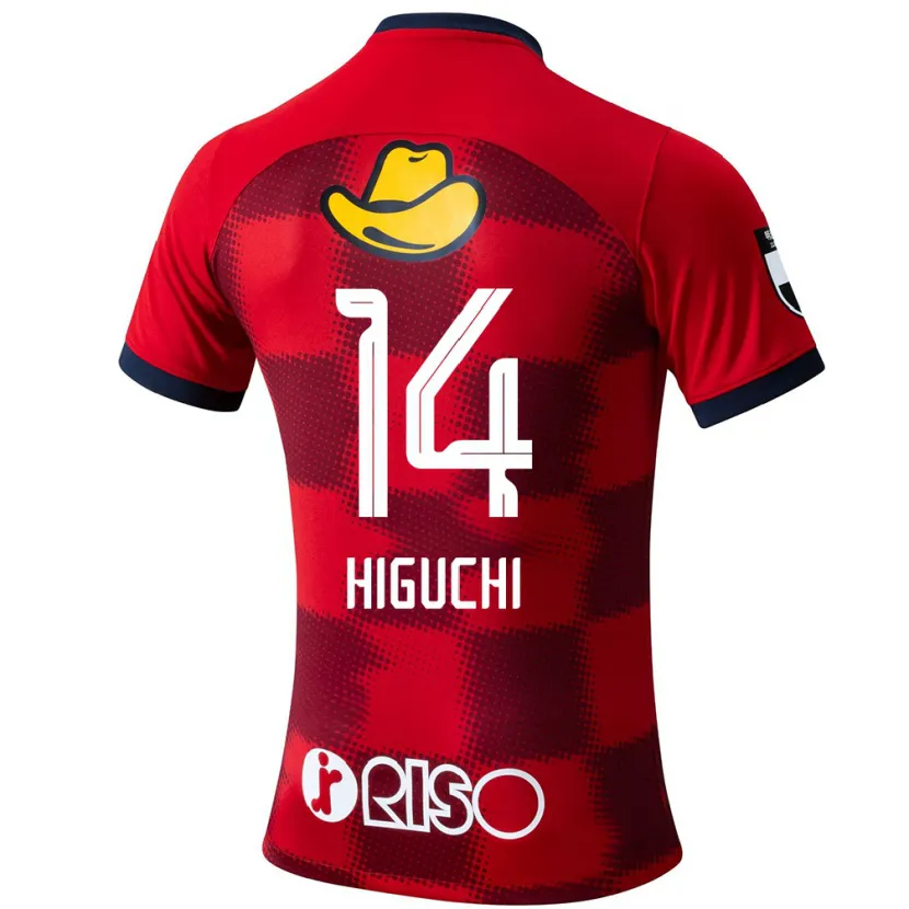 Danxen Kid Yuta Higuchi #14 Red Blue White Home Jersey 2024/25 T-Shirt