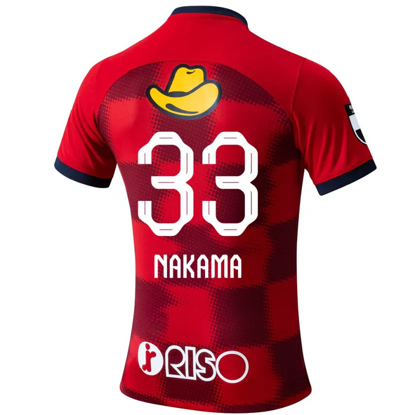 Danxen Kid Hayato Nakama #33 Red Blue White Home Jersey 2024/25 T-Shirt