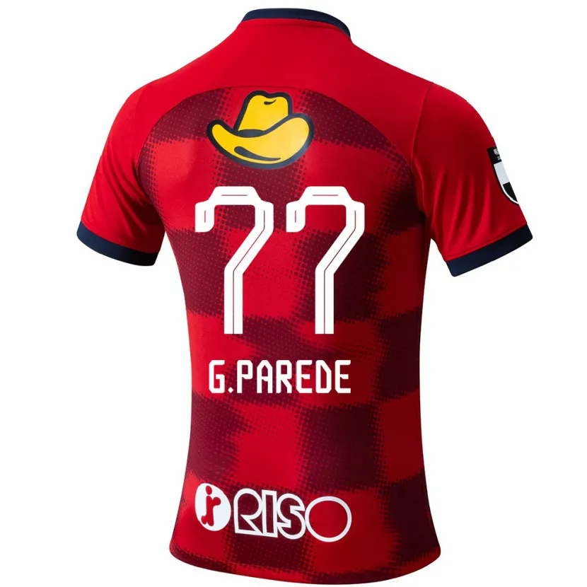 Danxen Kid Guilherme Parede #77 Red Blue White Home Jersey 2024/25 T-Shirt