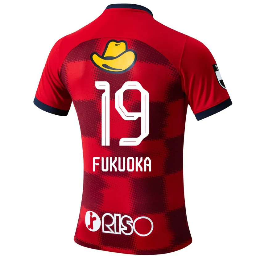 Danxen Kid Yuwa Fukuoka #19 Red Blue White Home Jersey 2024/25 T-Shirt