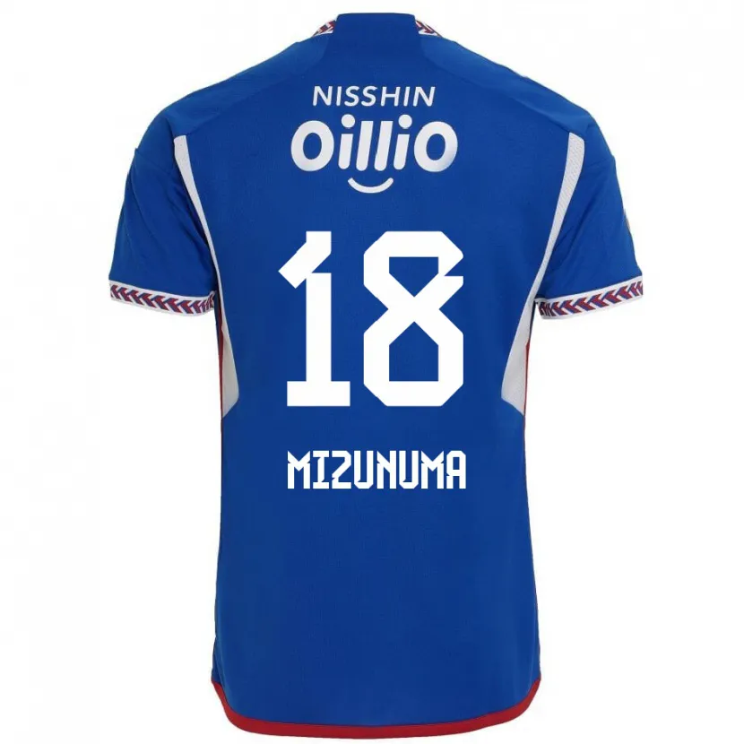 Danxen Kid Kota Mizunuma #18 Blue White Red Home Jersey 2024/25 T-Shirt