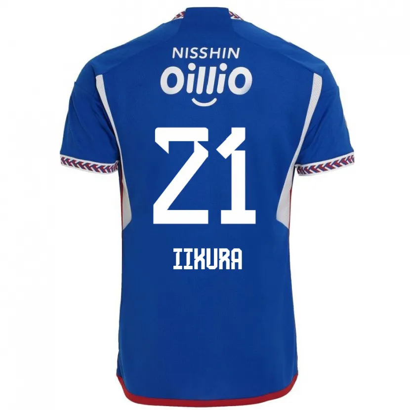 Danxen Kid Hiroki Iikura #21 Blue White Red Home Jersey 2024/25 T-Shirt