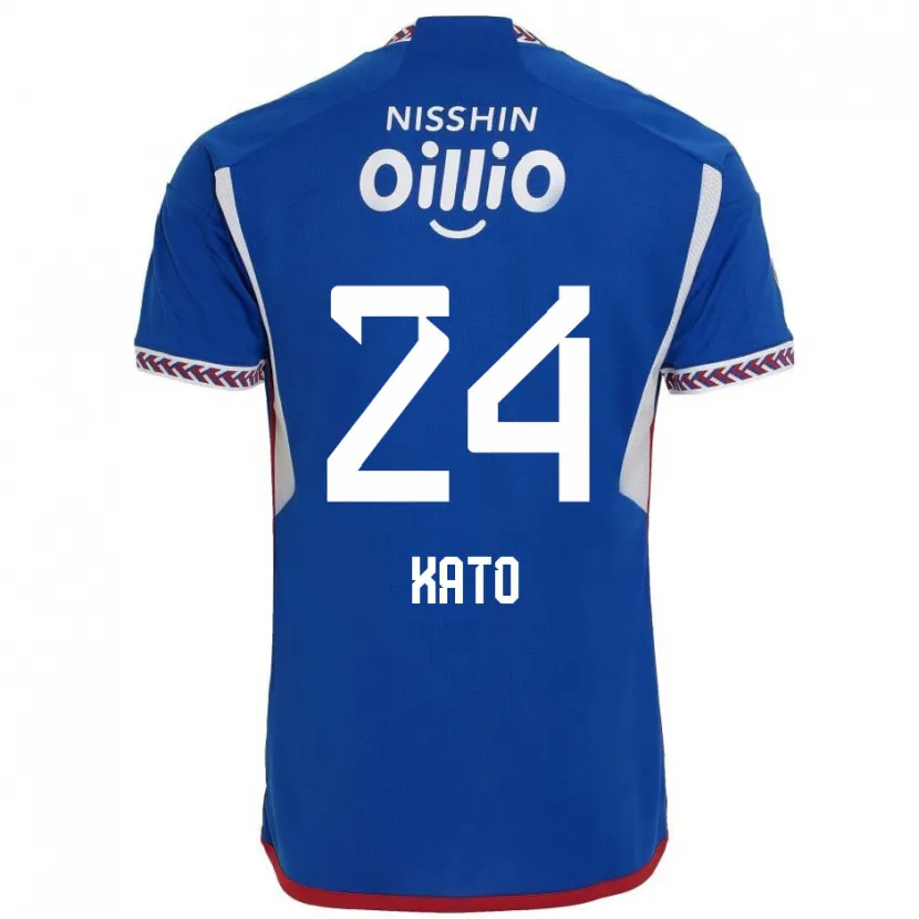 Danxen Kid Hijiri Kato #24 Blue White Red Home Jersey 2024/25 T-Shirt