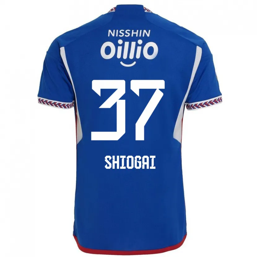 Danxen Kid Kento Shiogai #37 Blue White Red Home Jersey 2024/25 T-Shirt