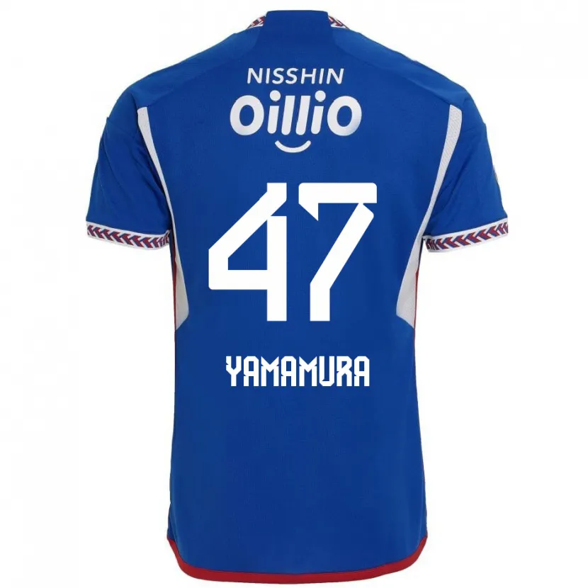 Danxen Kid Kazuya Yamamura #47 Blue White Red Home Jersey 2024/25 T-Shirt