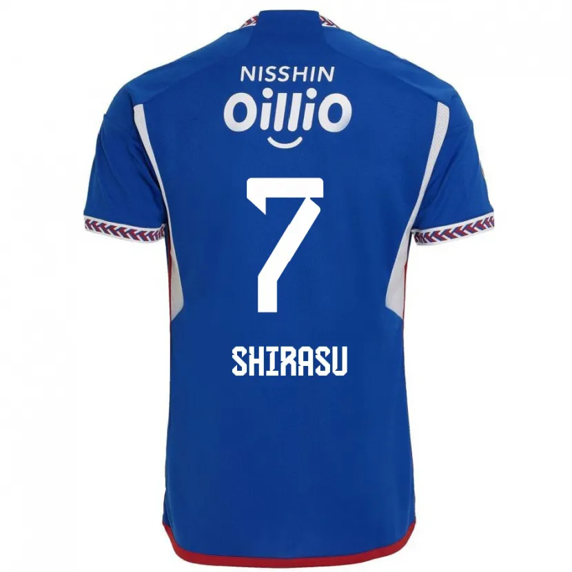 Danxen Kid Kento Shirasu #7 Blue White Red Home Jersey 2024/25 T-Shirt