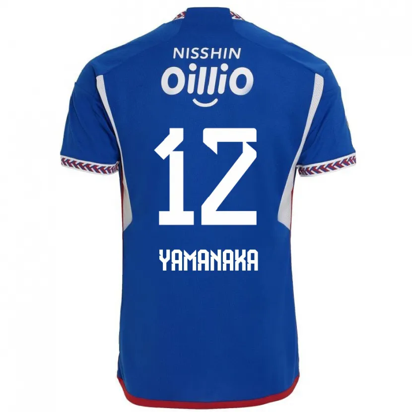 Danxen Kid Yuki Yamanaka #12 Blue White Red Home Jersey 2024/25 T-Shirt