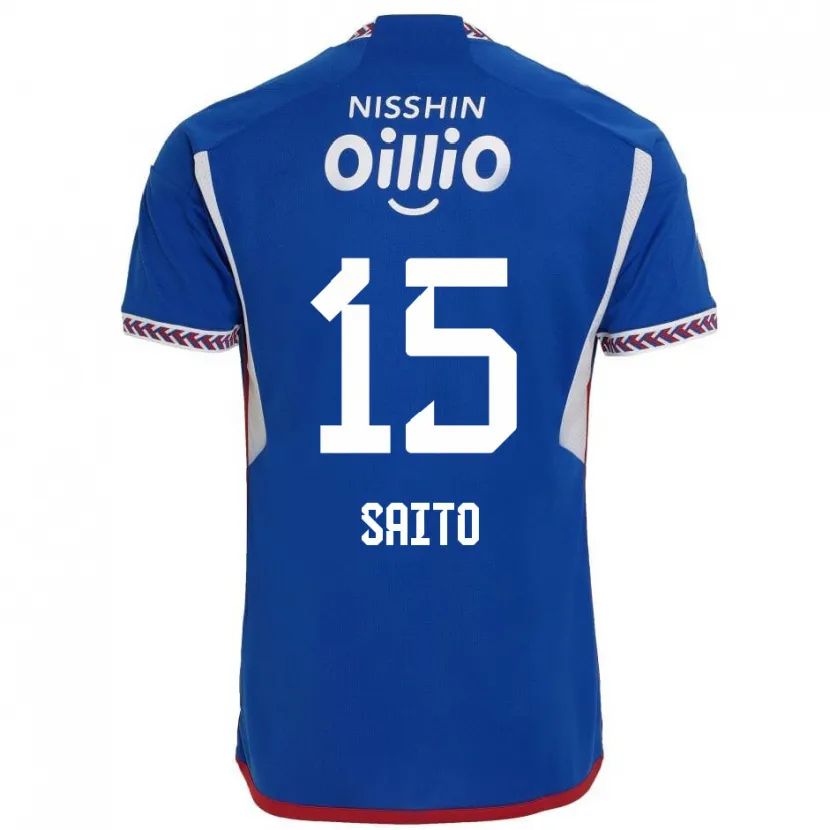 Danxen Kid Haru Saito #15 Blue White Red Home Jersey 2024/25 T-Shirt